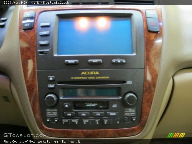 Midnight Blue Pearl / Saddle 2003 Acura MDX
