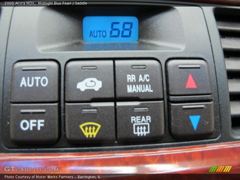 Controls of 2003 MDX 