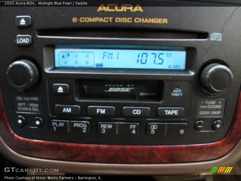 Audio System of 2003 MDX 