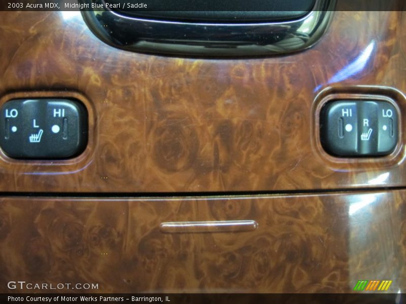Midnight Blue Pearl / Saddle 2003 Acura MDX