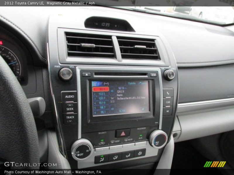 Magnetic Gray Metallic / Ash 2012 Toyota Camry LE