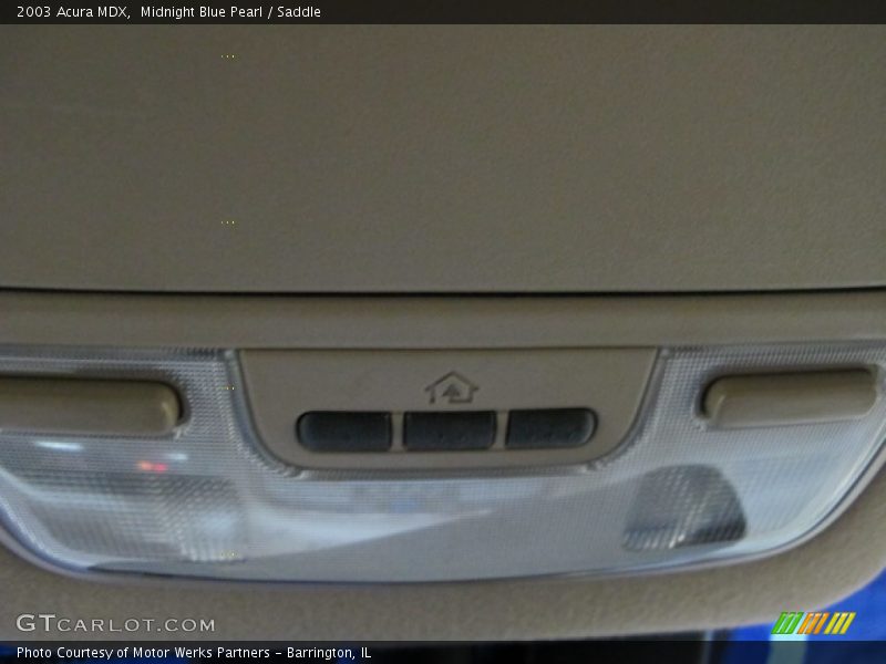 Midnight Blue Pearl / Saddle 2003 Acura MDX
