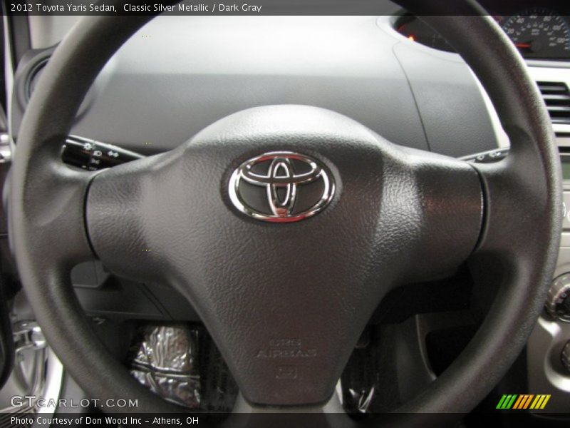 Classic Silver Metallic / Dark Gray 2012 Toyota Yaris Sedan