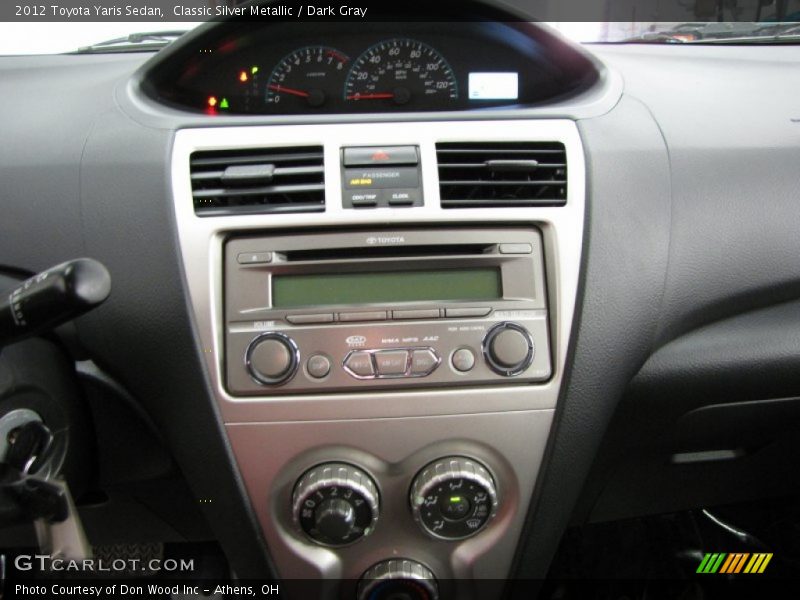 Classic Silver Metallic / Dark Gray 2012 Toyota Yaris Sedan