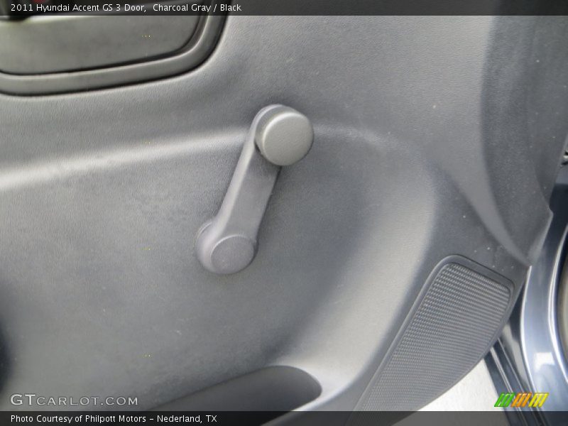 Charcoal Gray / Black 2011 Hyundai Accent GS 3 Door