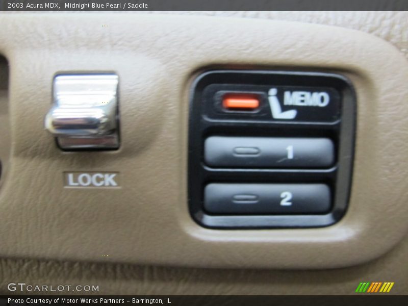 Midnight Blue Pearl / Saddle 2003 Acura MDX