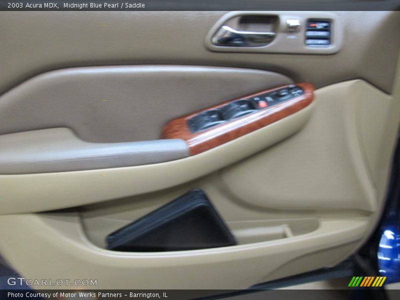 Midnight Blue Pearl / Saddle 2003 Acura MDX