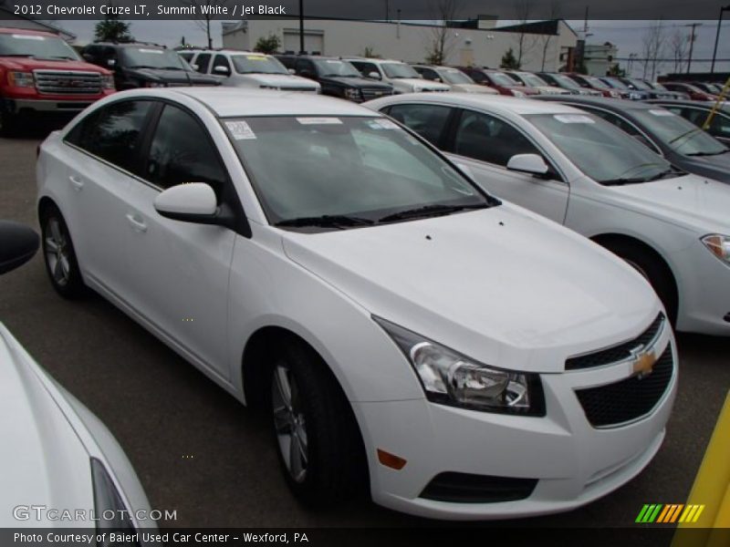 Summit White / Jet Black 2012 Chevrolet Cruze LT