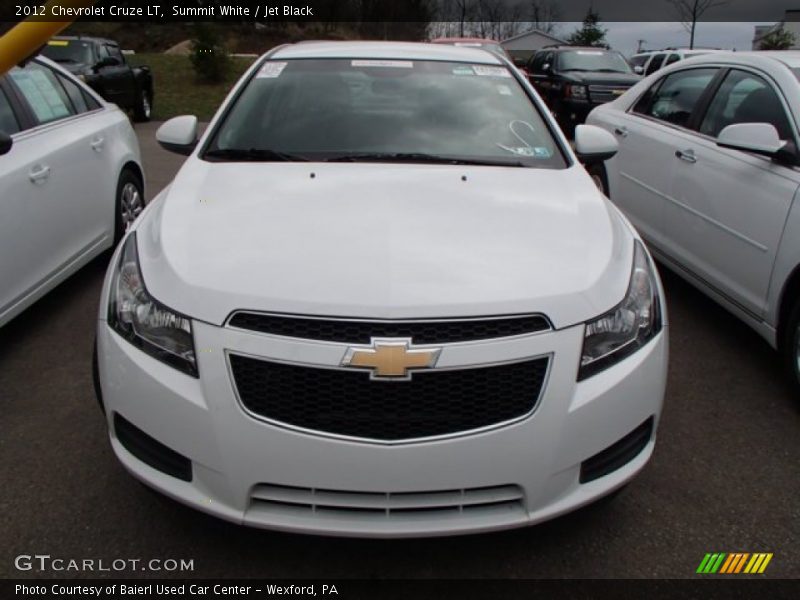Summit White / Jet Black 2012 Chevrolet Cruze LT