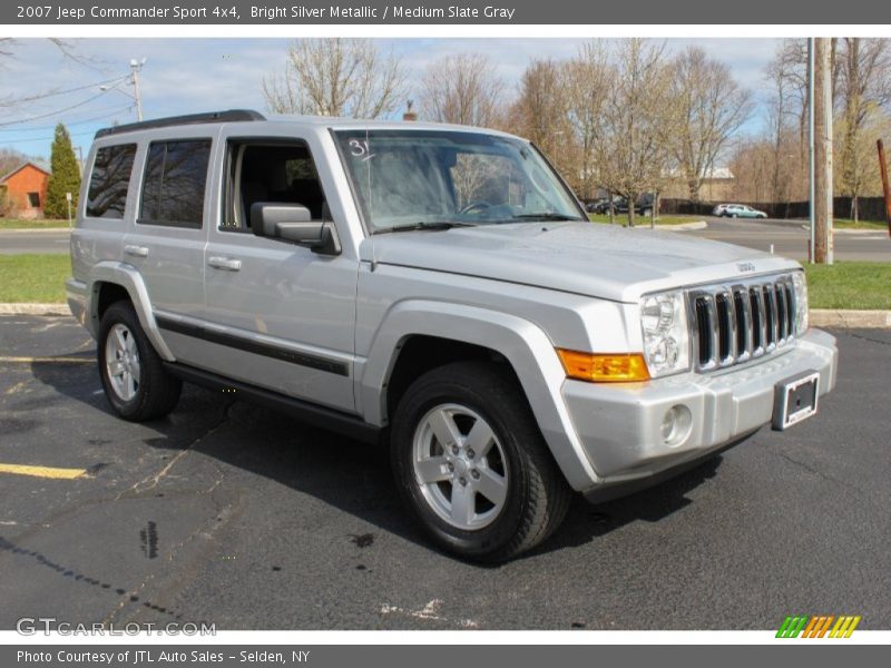Bright Silver Metallic / Medium Slate Gray 2007 Jeep Commander Sport 4x4