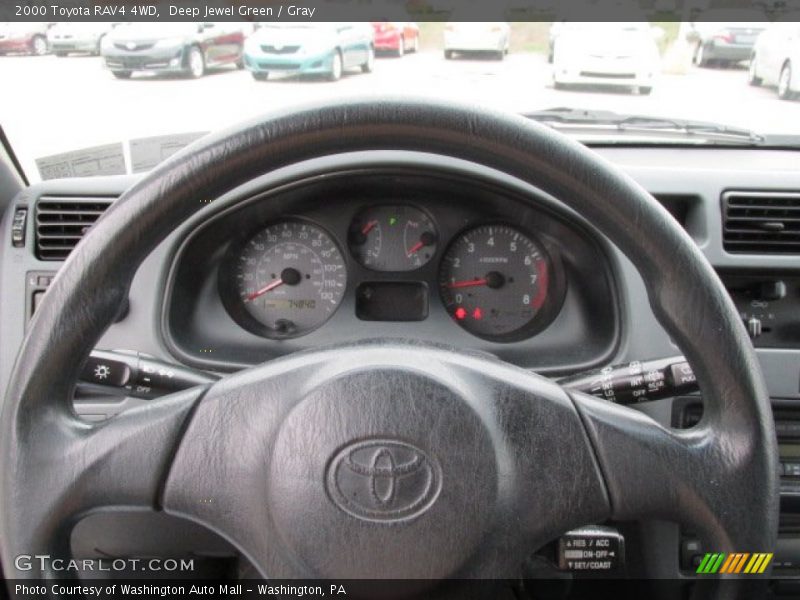 Deep Jewel Green / Gray 2000 Toyota RAV4 4WD