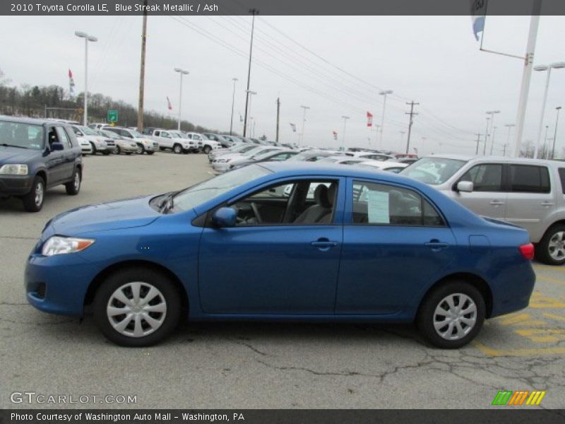 Blue Streak Metallic / Ash 2010 Toyota Corolla LE