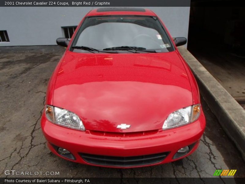 Bright Red / Graphite 2001 Chevrolet Cavalier Z24 Coupe