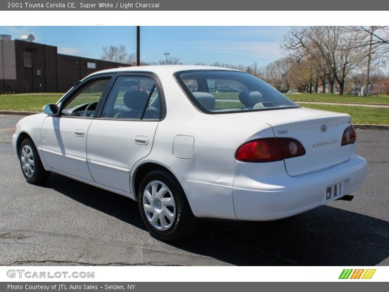 Super White / Light Charcoal 2001 Toyota Corolla CE