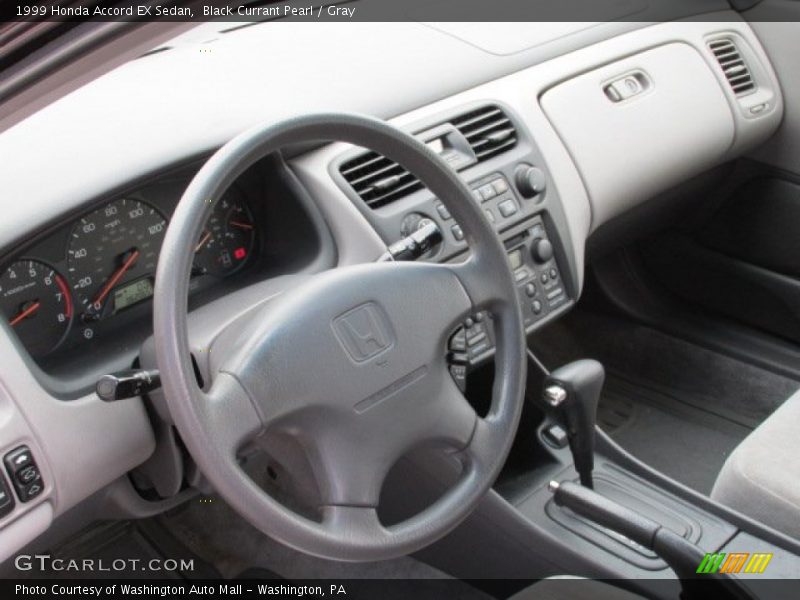 Black Currant Pearl / Gray 1999 Honda Accord EX Sedan