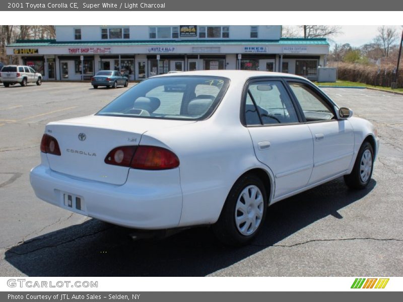 Super White / Light Charcoal 2001 Toyota Corolla CE