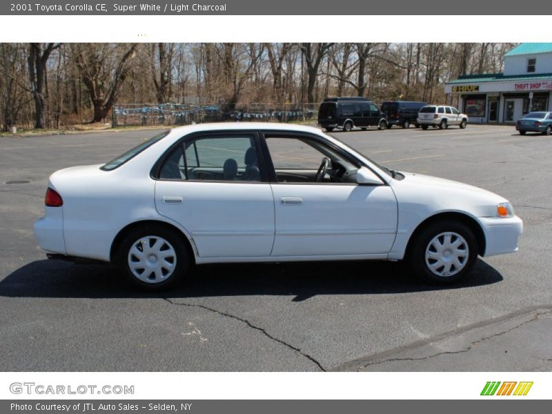 Super White / Light Charcoal 2001 Toyota Corolla CE