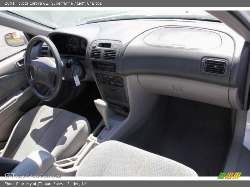Super White / Light Charcoal 2001 Toyota Corolla CE
