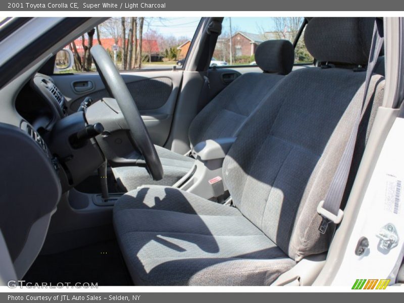 Super White / Light Charcoal 2001 Toyota Corolla CE