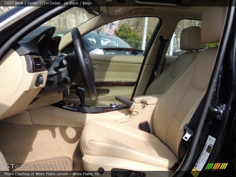 Jet Black / Beige 2007 BMW 3 Series 335xi Sedan