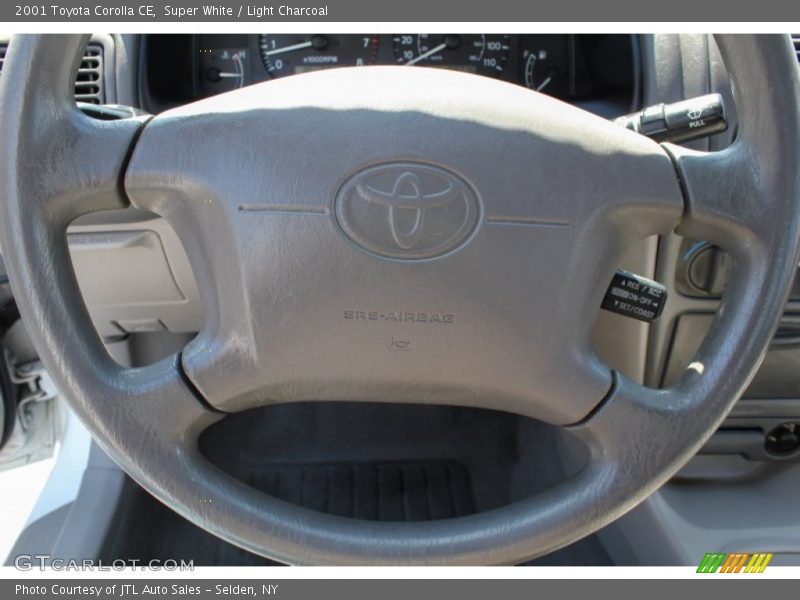 Super White / Light Charcoal 2001 Toyota Corolla CE