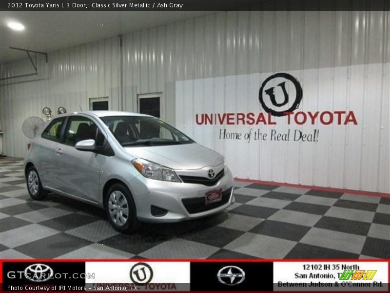 Classic Silver Metallic / Ash Gray 2012 Toyota Yaris L 3 Door
