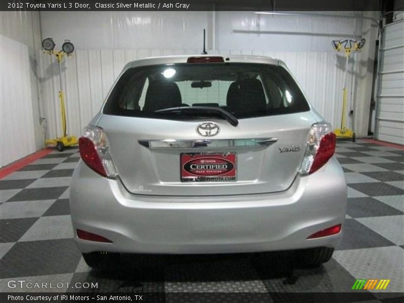 Classic Silver Metallic / Ash Gray 2012 Toyota Yaris L 3 Door