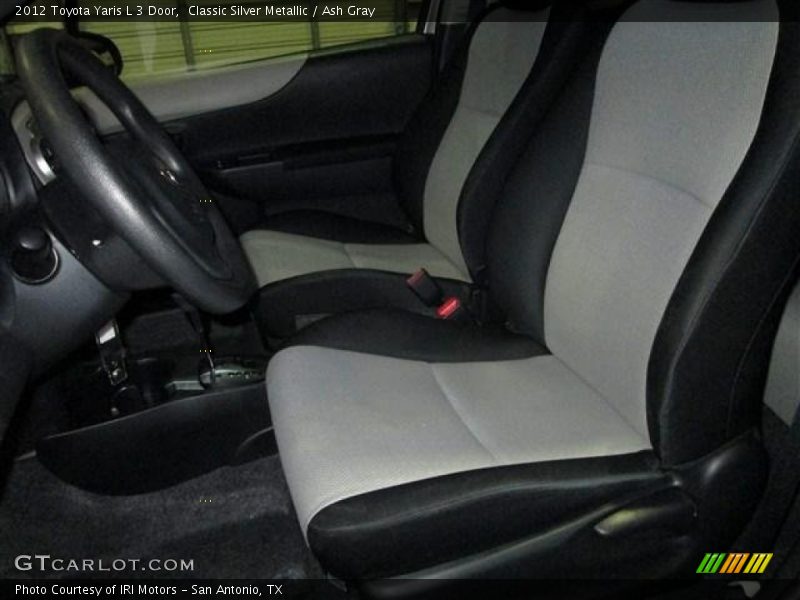 Classic Silver Metallic / Ash Gray 2012 Toyota Yaris L 3 Door