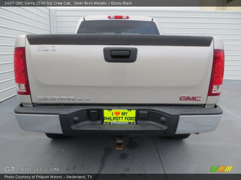 Silver Birch Metallic / Ebony Black 2007 GMC Sierra 1500 SLE Crew Cab