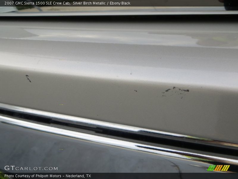 Silver Birch Metallic / Ebony Black 2007 GMC Sierra 1500 SLE Crew Cab