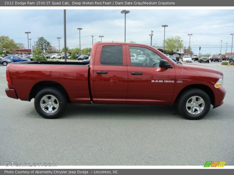 Deep Molten Red Pearl / Dark Slate Gray/Medium Graystone 2012 Dodge Ram 1500 ST Quad Cab