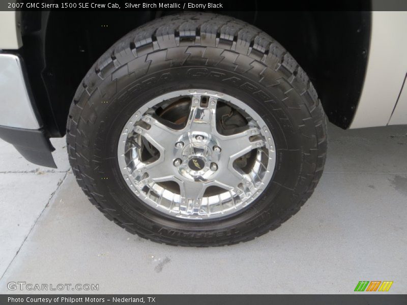 Silver Birch Metallic / Ebony Black 2007 GMC Sierra 1500 SLE Crew Cab