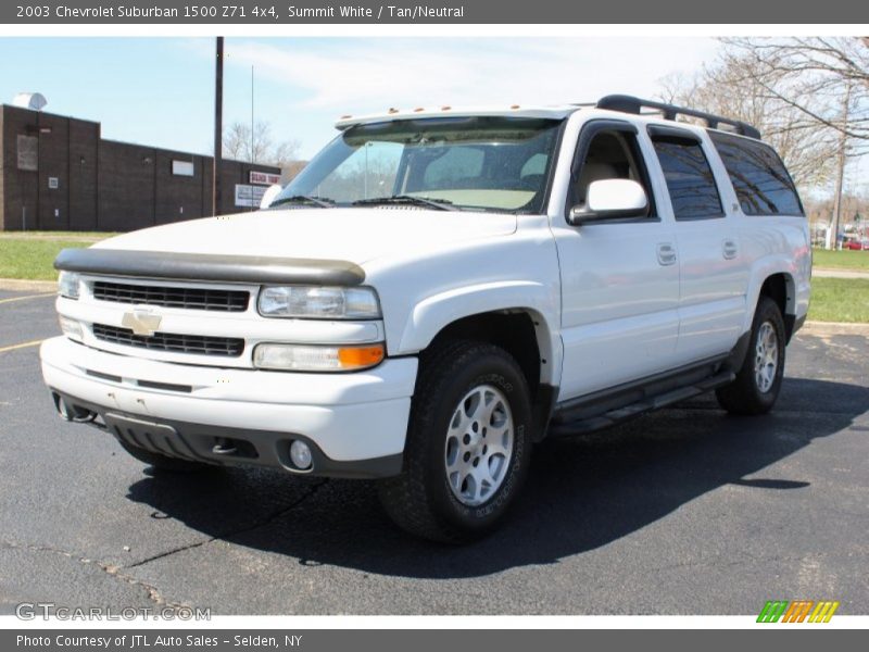 Summit White / Tan/Neutral 2003 Chevrolet Suburban 1500 Z71 4x4