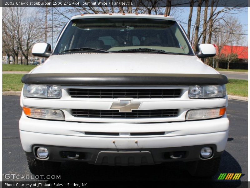 Summit White / Tan/Neutral 2003 Chevrolet Suburban 1500 Z71 4x4