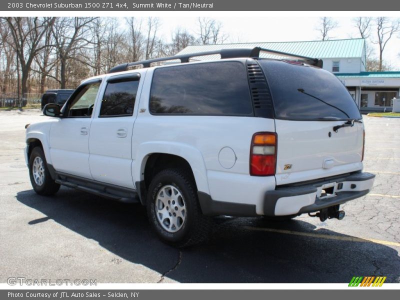 Summit White / Tan/Neutral 2003 Chevrolet Suburban 1500 Z71 4x4