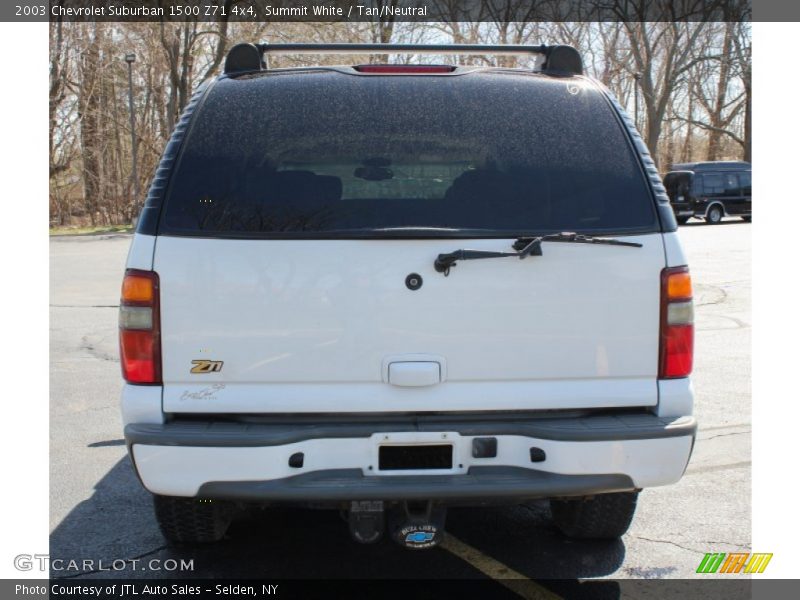 Summit White / Tan/Neutral 2003 Chevrolet Suburban 1500 Z71 4x4
