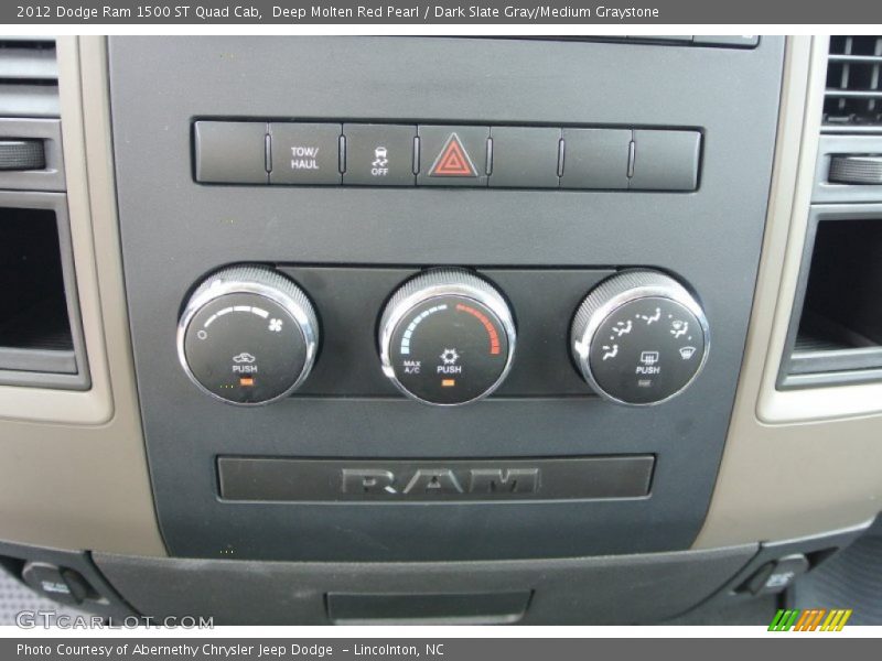 Deep Molten Red Pearl / Dark Slate Gray/Medium Graystone 2012 Dodge Ram 1500 ST Quad Cab