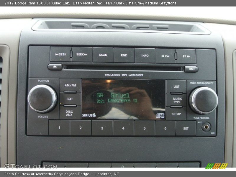 Deep Molten Red Pearl / Dark Slate Gray/Medium Graystone 2012 Dodge Ram 1500 ST Quad Cab