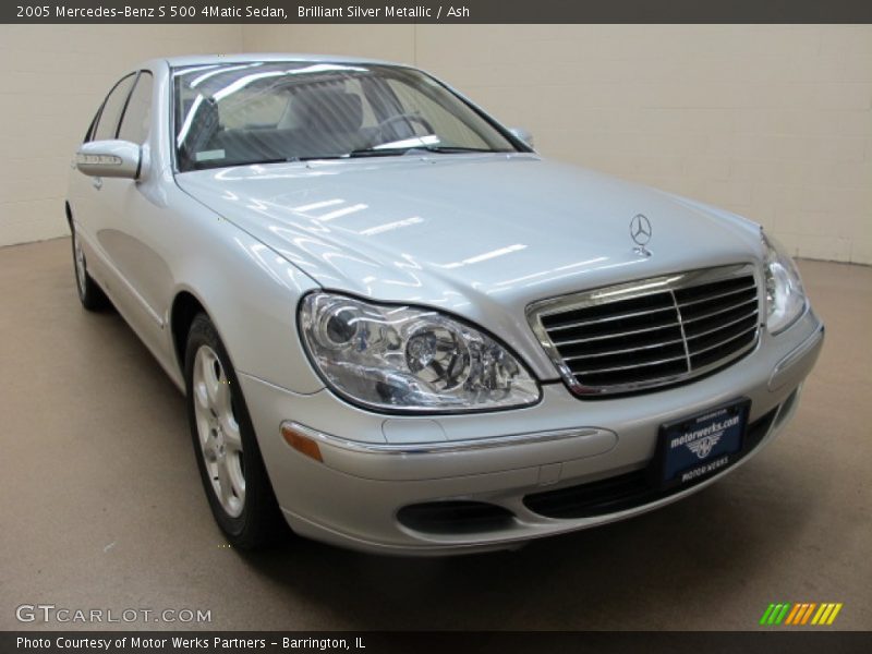 Brilliant Silver Metallic / Ash 2005 Mercedes-Benz S 500 4Matic Sedan