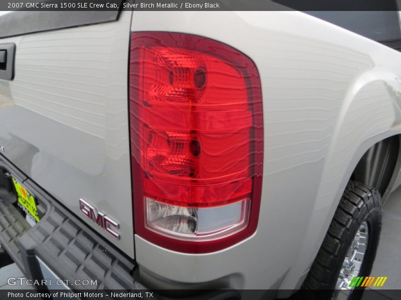 Silver Birch Metallic / Ebony Black 2007 GMC Sierra 1500 SLE Crew Cab