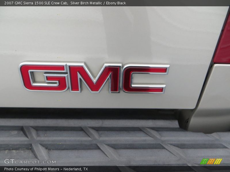 Silver Birch Metallic / Ebony Black 2007 GMC Sierra 1500 SLE Crew Cab