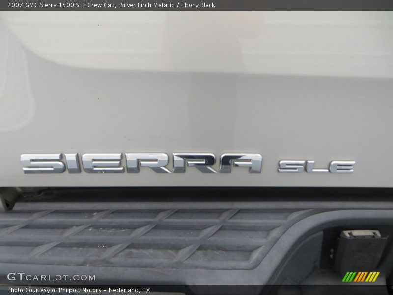 Silver Birch Metallic / Ebony Black 2007 GMC Sierra 1500 SLE Crew Cab