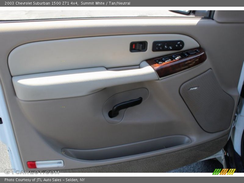 Summit White / Tan/Neutral 2003 Chevrolet Suburban 1500 Z71 4x4
