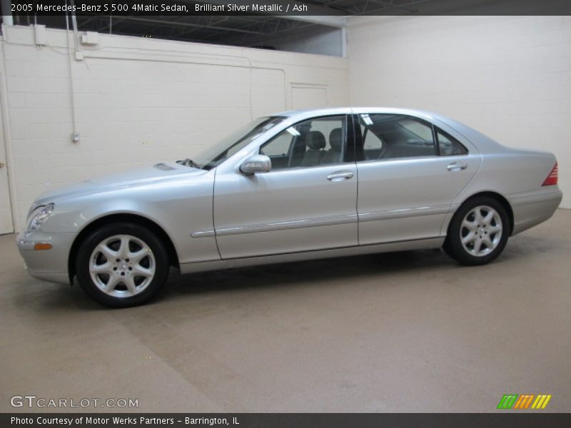 Brilliant Silver Metallic / Ash 2005 Mercedes-Benz S 500 4Matic Sedan