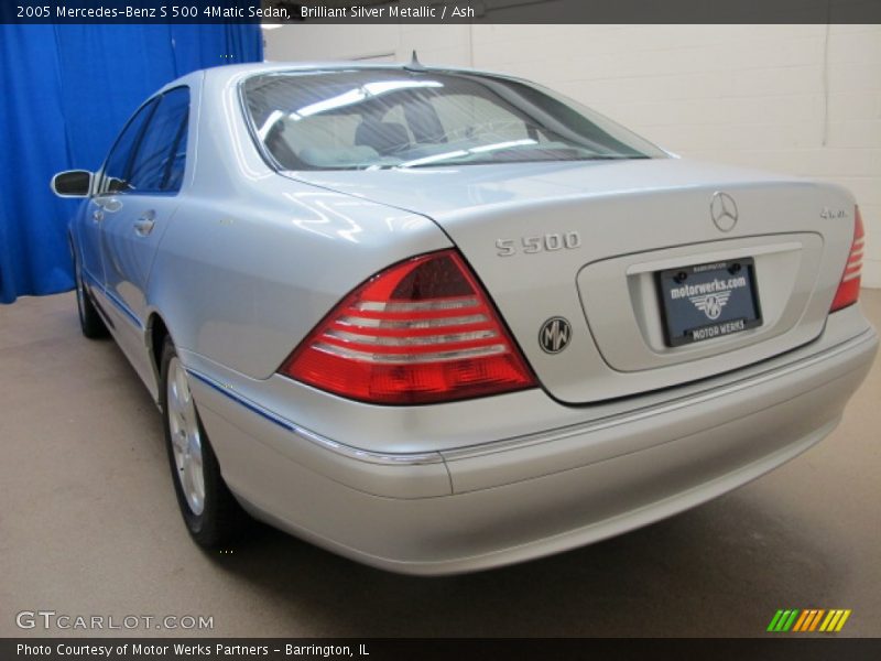 Brilliant Silver Metallic / Ash 2005 Mercedes-Benz S 500 4Matic Sedan