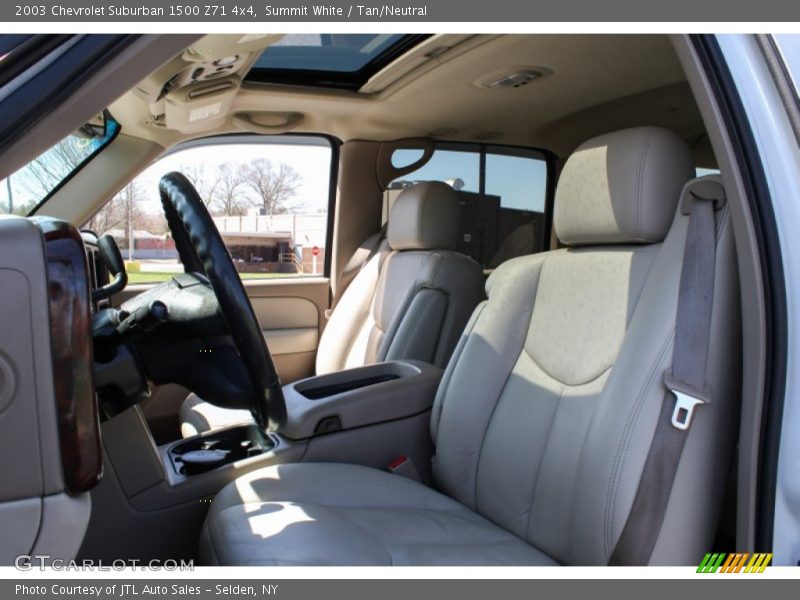 Summit White / Tan/Neutral 2003 Chevrolet Suburban 1500 Z71 4x4