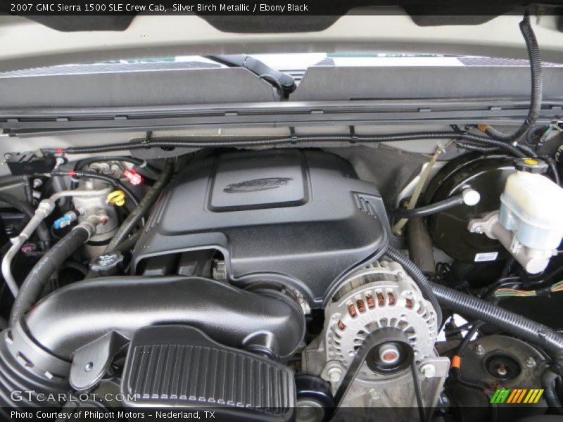 Silver Birch Metallic / Ebony Black 2007 GMC Sierra 1500 SLE Crew Cab