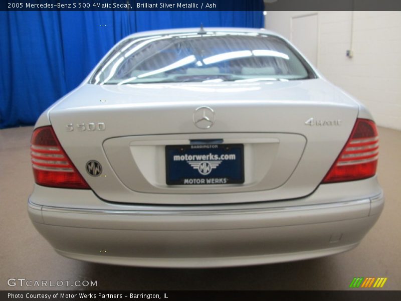 Brilliant Silver Metallic / Ash 2005 Mercedes-Benz S 500 4Matic Sedan