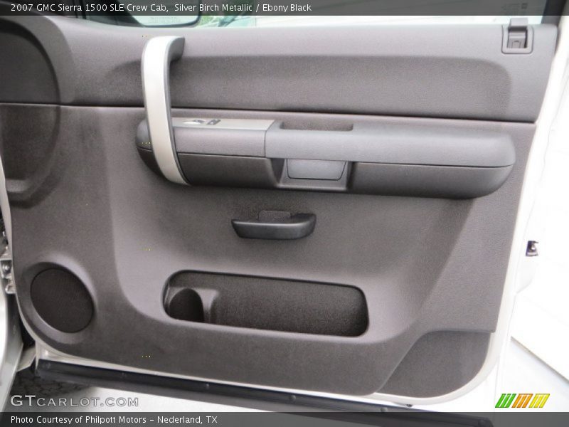 Silver Birch Metallic / Ebony Black 2007 GMC Sierra 1500 SLE Crew Cab