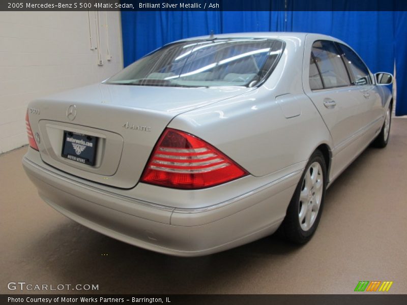 Brilliant Silver Metallic / Ash 2005 Mercedes-Benz S 500 4Matic Sedan